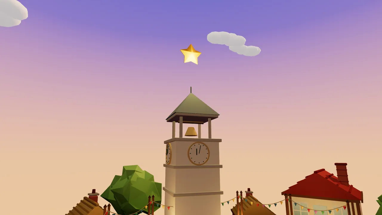 Tháp Đồng Hồ của HappyTown, Sao Ước sáng trên đỉnh